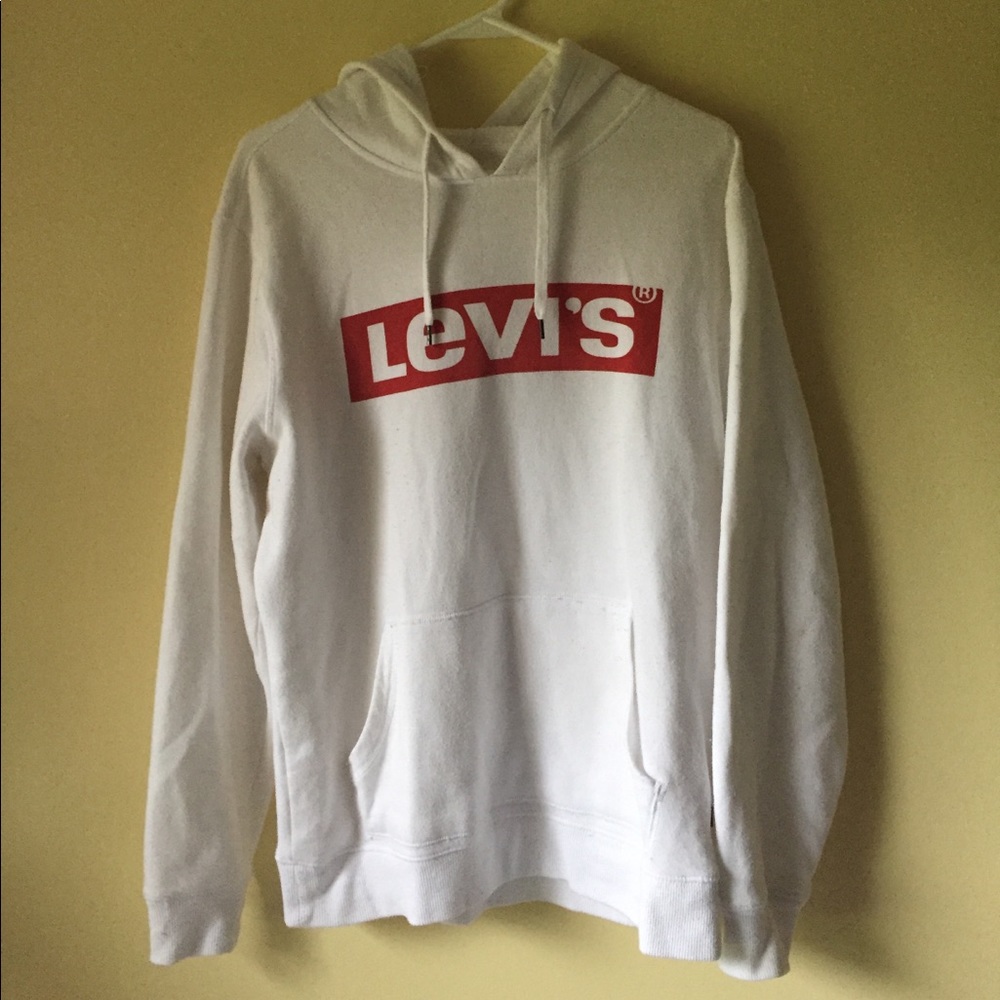 Classic European Red and White Levi’s Hoodie
